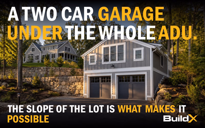 Can You Build an ADU with a Two-Car Garage Underneath? (A 900 Sq Ft Plymouth, MA Build)