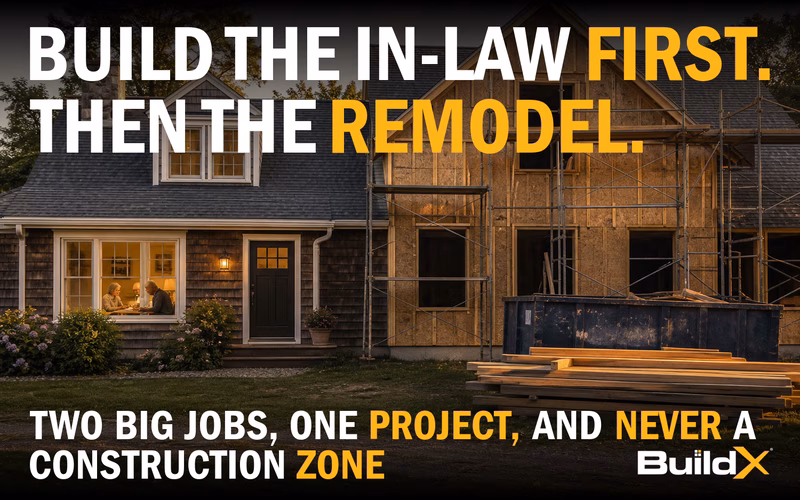 Should You Build the In-Law Apartment and Remodel the Main House at the Same Time?