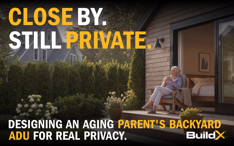 How Do You Give an Aging Parent Privacy in a Backyard ADU?