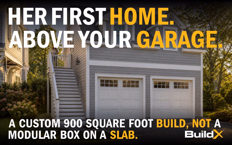 What Is It Like to Build a 900 Sq Ft ADU Above a Garage for Your Daughter's First Home?