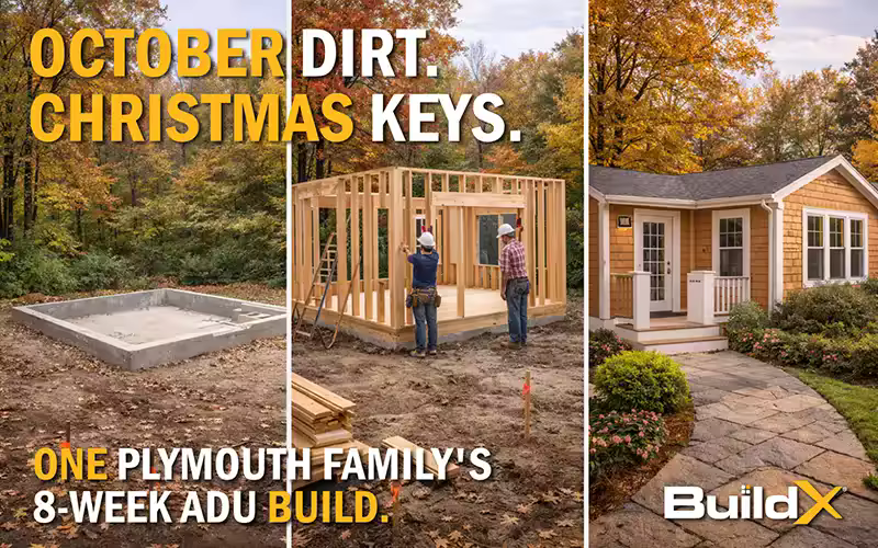 How Long Does It Really Take to Build an ADU? (A Plymouth Family’s 8-Week Build)