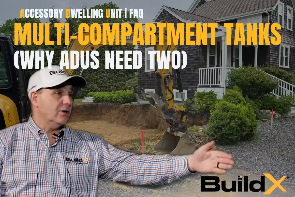 Multi-compartment tanks: Why ADUs Need Two Septic Tanks