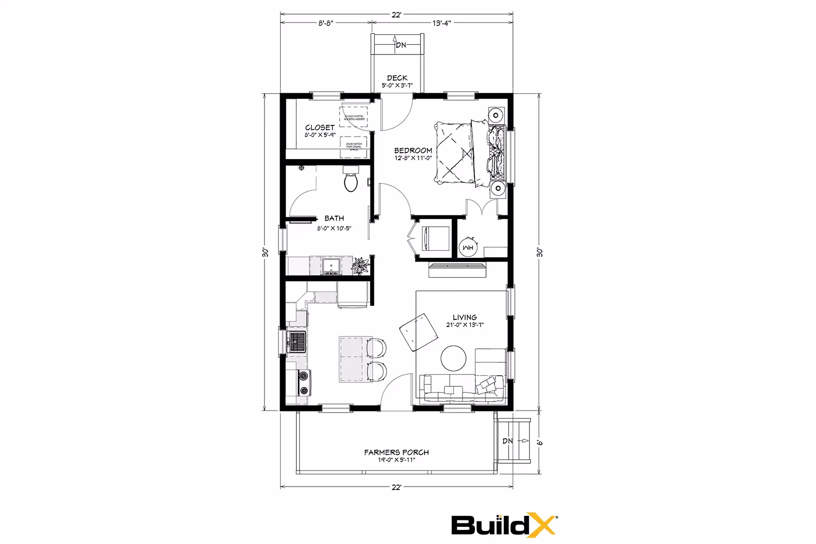 X-2 The Hideaway floor plan