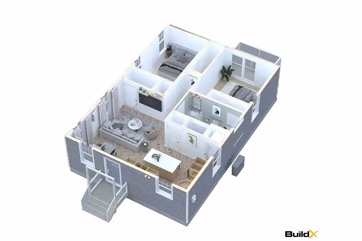 X-3 The Haven  3D View